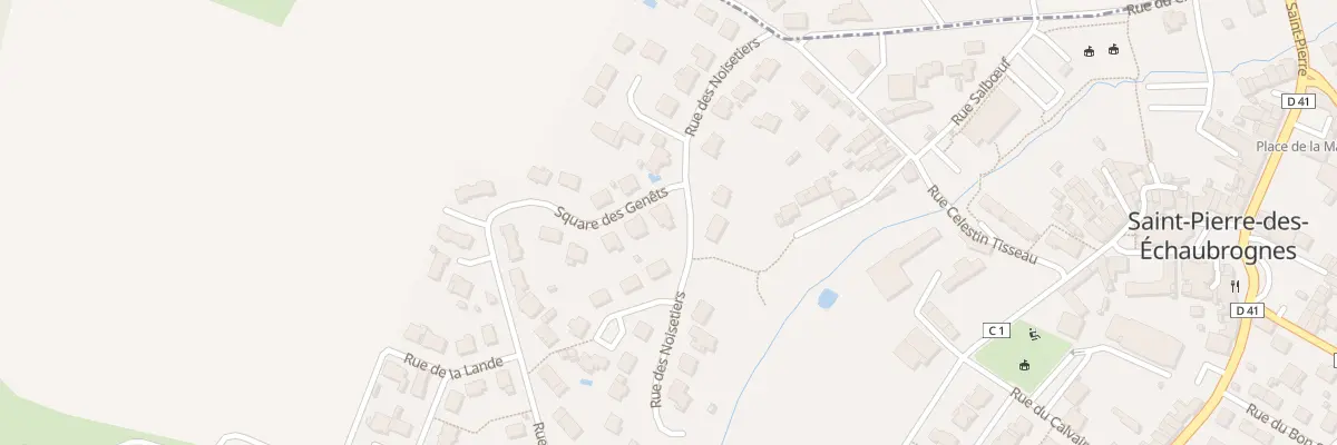Plan du 10 Rue des Noisetiers à Saint-Pierre-des-Échaubrognes