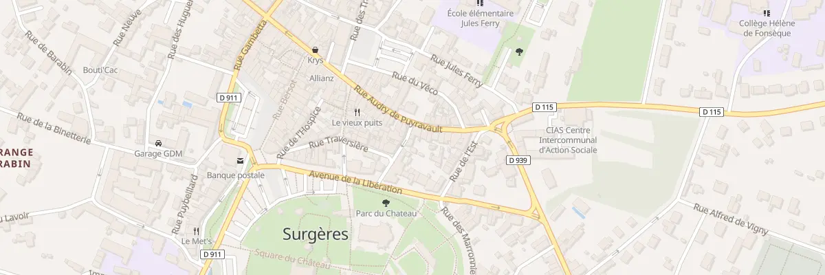 Plan du 4 Rue des Promenades à Surgères