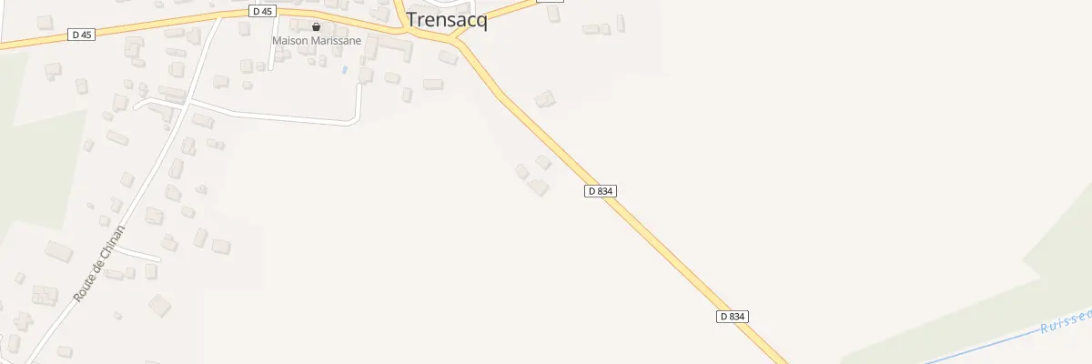 Plan du 90 Bourg à Trensacq