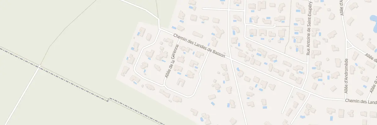 Plan du 11 All de la Garenne à Saint-Aubin-de-Médoc