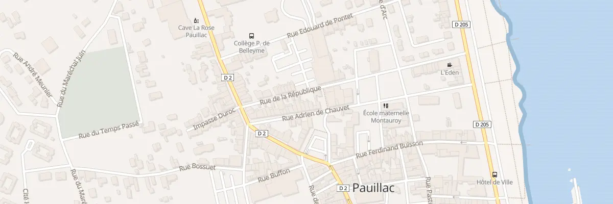 Plan du 28 Rue de la République à Pauillac