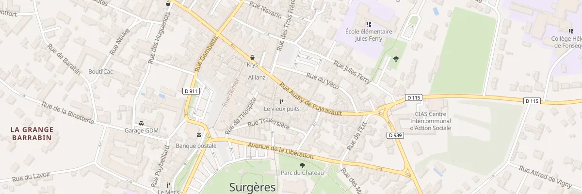 Plan du 103 Rue Audry de Puyravault à Surgères