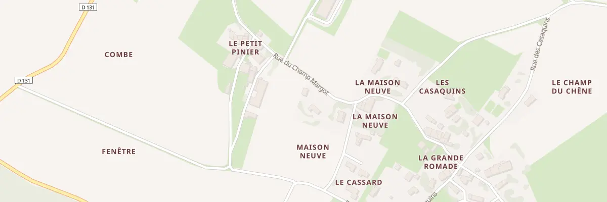 Plan du 14 Rue du Champ Margot à Varzay