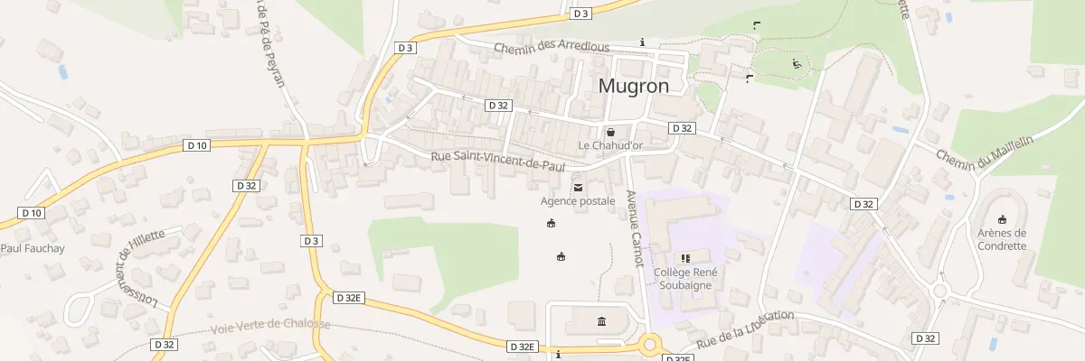 Plan du 12 Rue Saint Vincent de Paul à Mugron