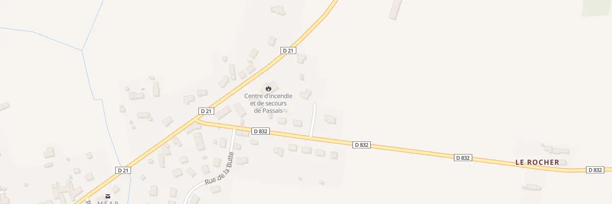 Plan du 5036 Rue de la Guérinière à Passais Villages