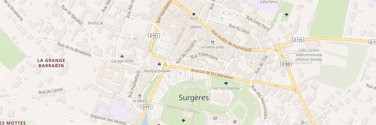 Plan du 1B Rue Traversière à Surgères