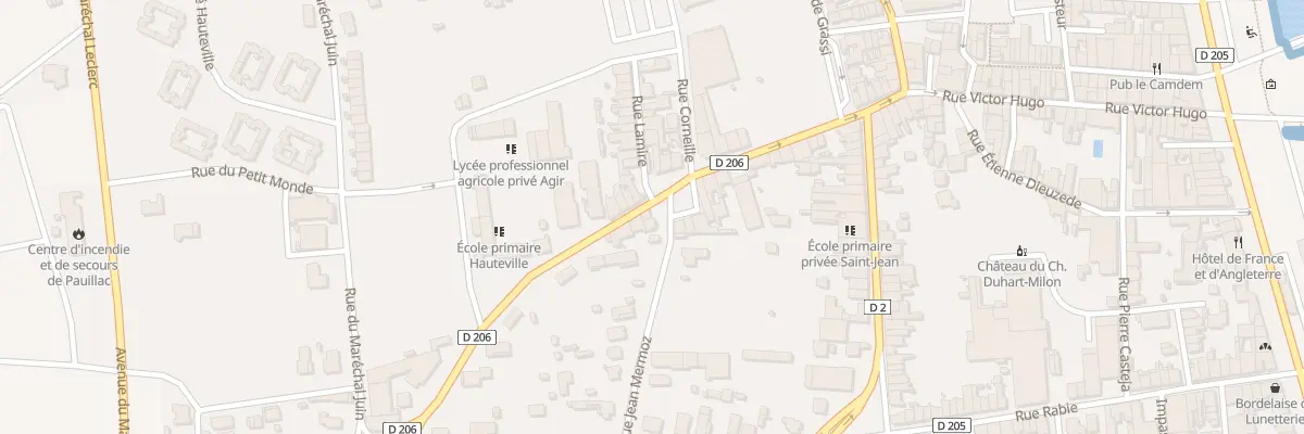 Plan du 7 Pl Georges V à Pauillac