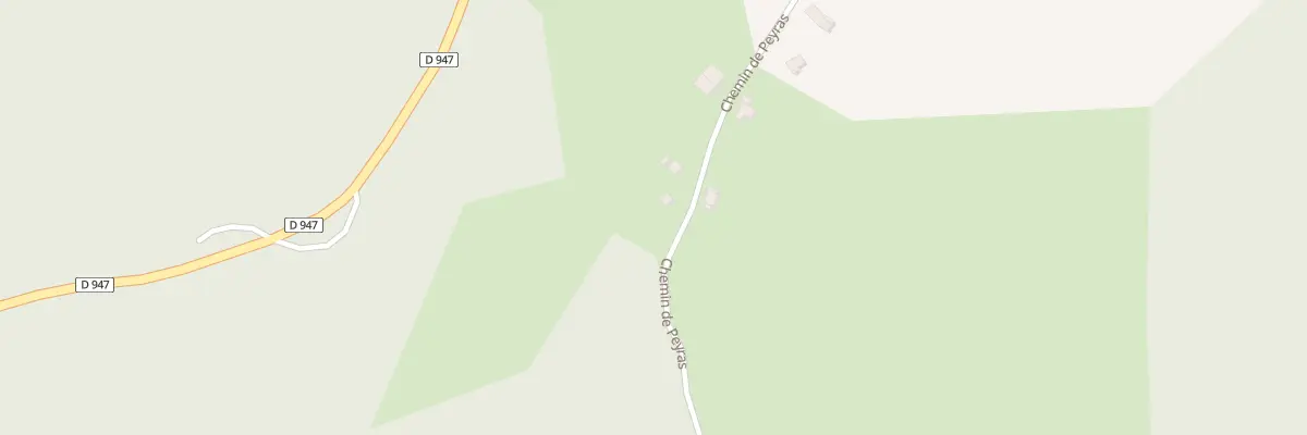 Plan du 938 Che de Peyras à Loubieng