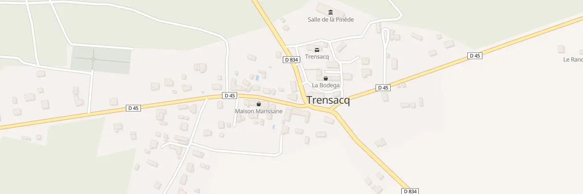 Plan du 7 Le Bourg à Trensacq