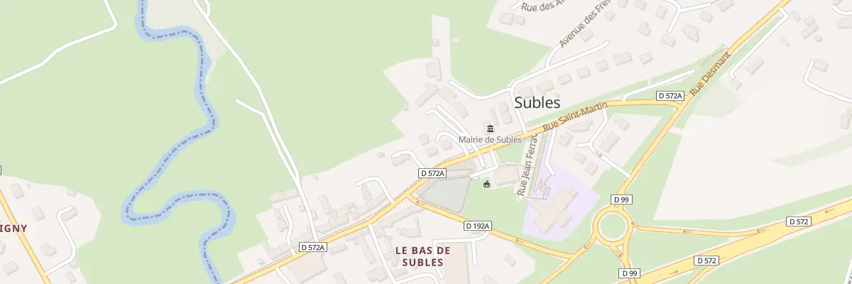 Plan du 25 Rue Saint-Martin à Subles