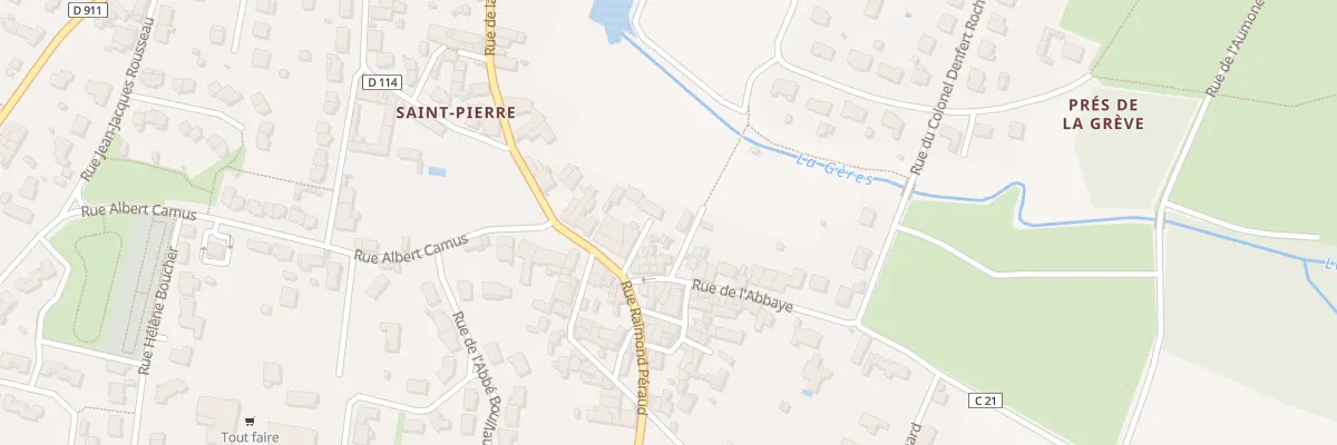 Plan du 4 Rue de l’Abbaye à Surgères