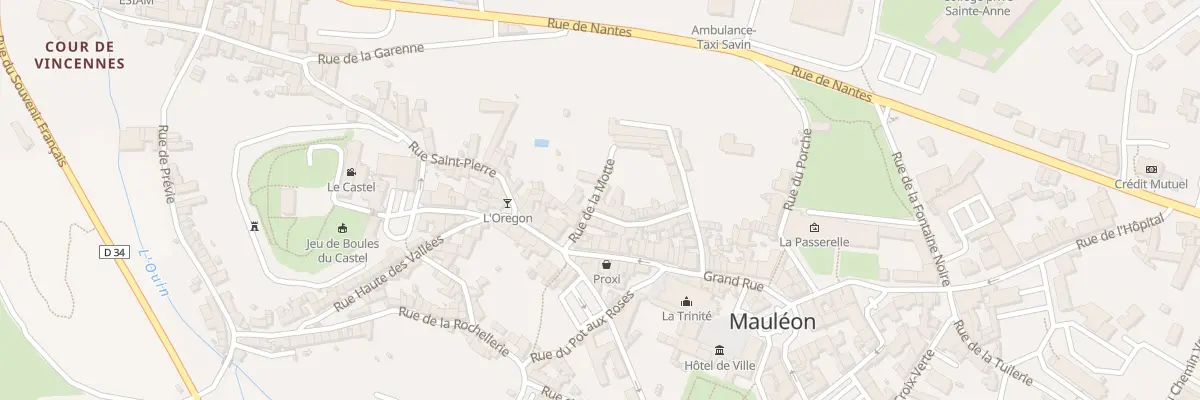 Plan du 6 Rue de la Motte à Mauléon