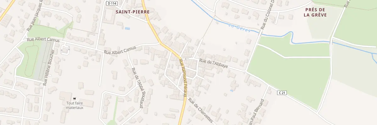 Plan du 1 Rue de l’Abbaye à Surgères