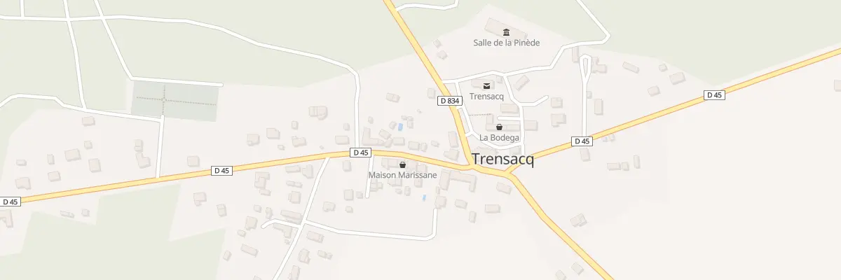 Plan du 9 Le Bourg à Trensacq