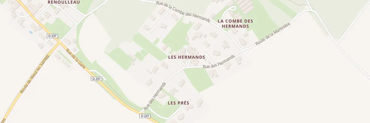 Plan du 1 Imp des Hermands aux Essards