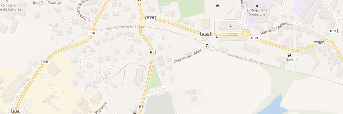 Plan du 1 Che du Castet à Mugron