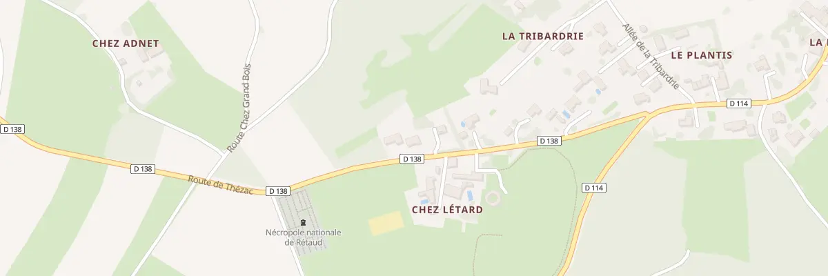 Plan du 16 Rte de Thézac à Rétaud