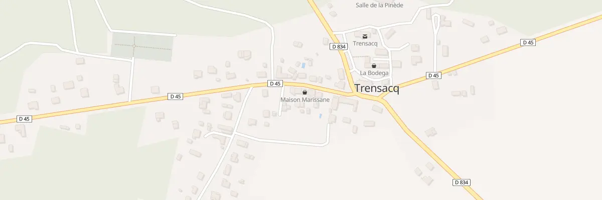 Plan du 96B Bourg à Trensacq