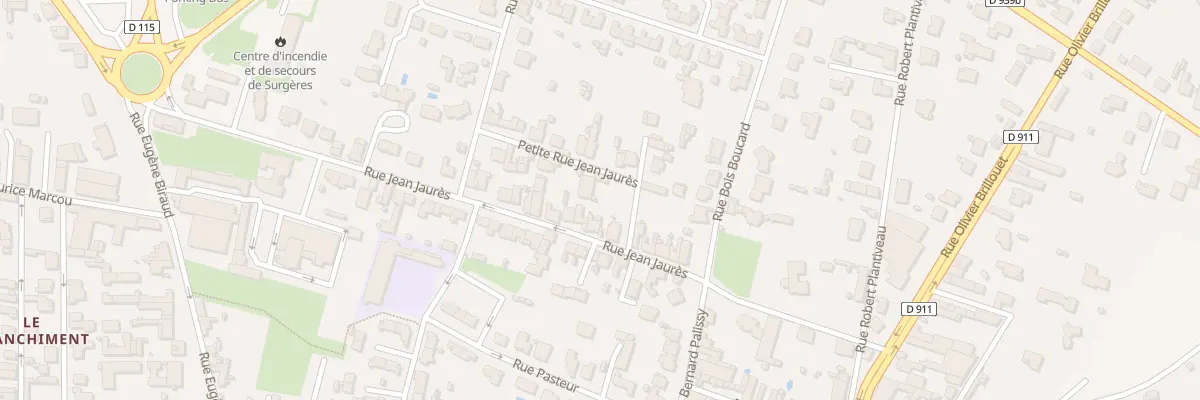 Plan du 13 Rue Jean Jaurès à Surgères