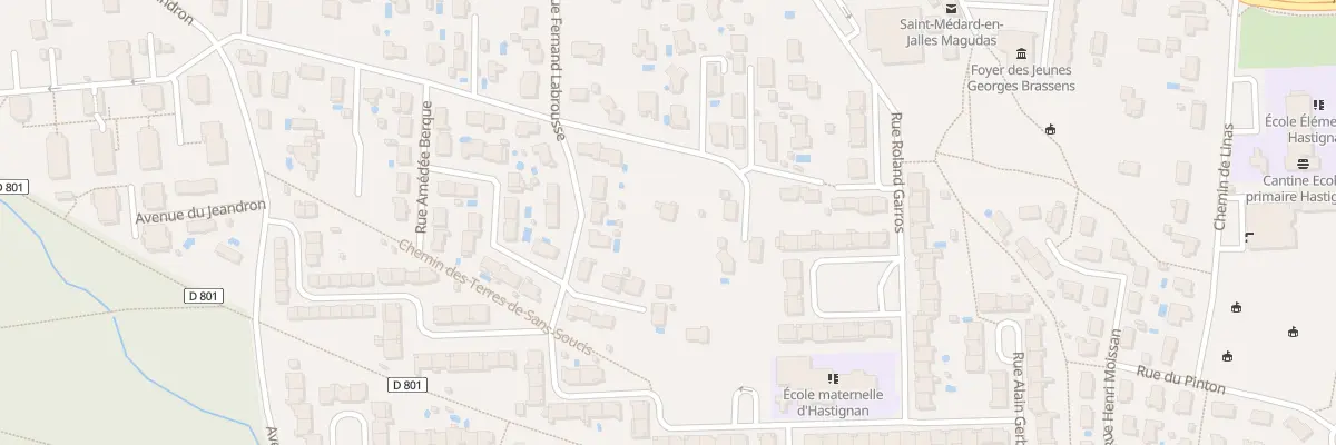 Plan du 14D Rue Fernand Labrousse à Saint-Médard-en-Jalles