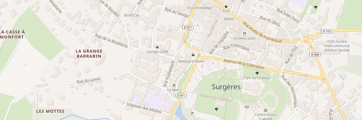 Plan du 5 Pl du Gal Leclerc à Surgères