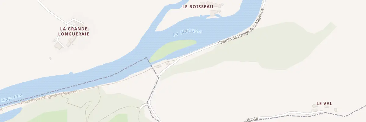 Plan du 999 Che du Halage à Saint-Jean-sur-Mayenne
