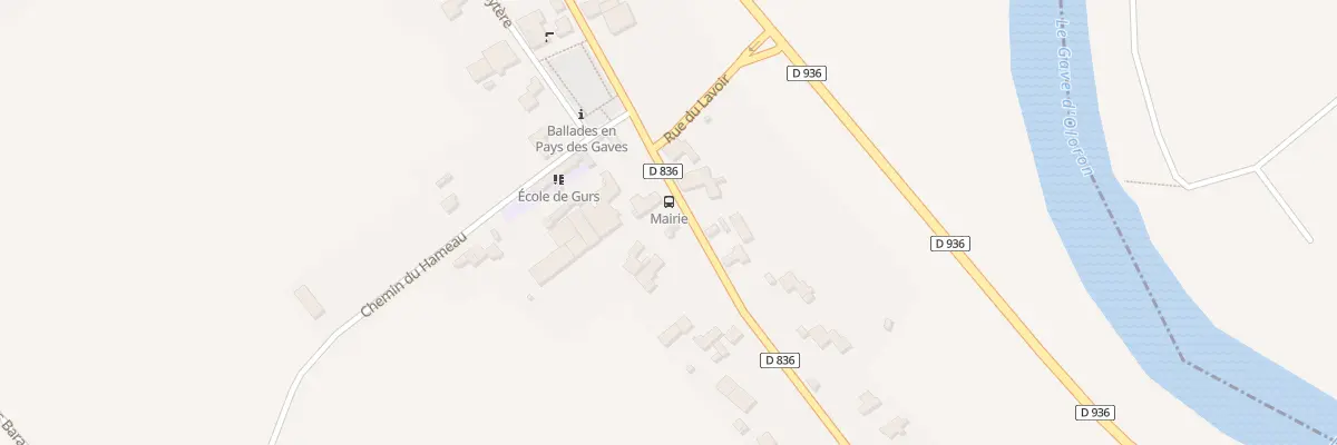 Plan du 6 Rue de la Mairie à Gurs