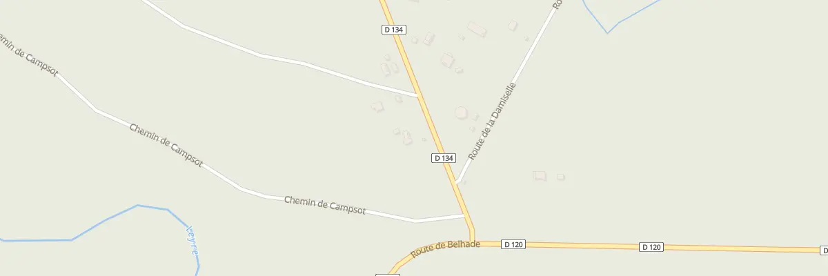 Plan du 139 Rte des Jacquaïres à Moustey
