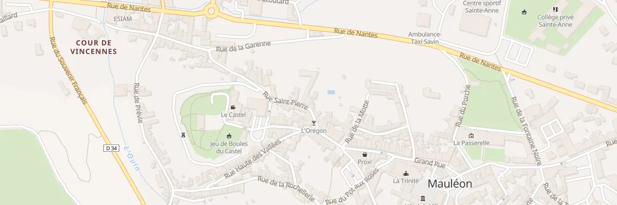 Plan du 6 Rue St Pierre à Mauléon