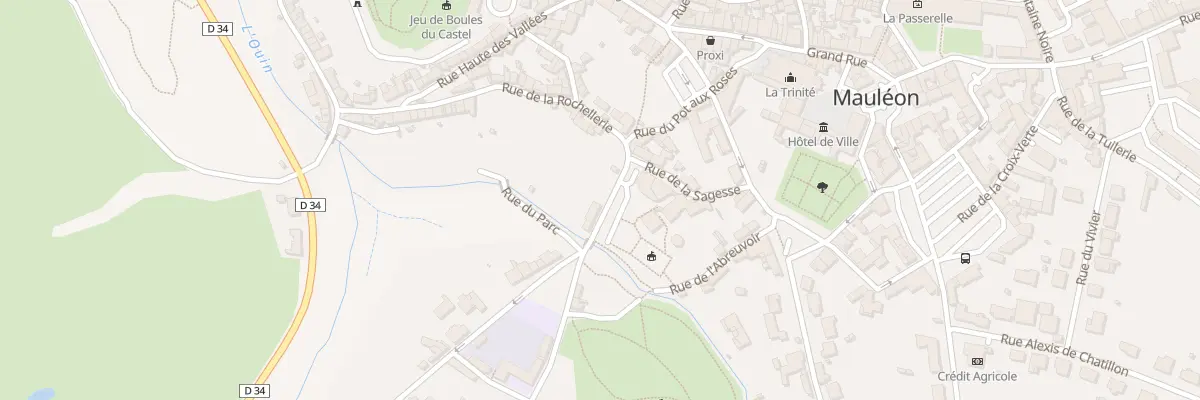 Plan du 2 Rue de Bourneau à Mauléon