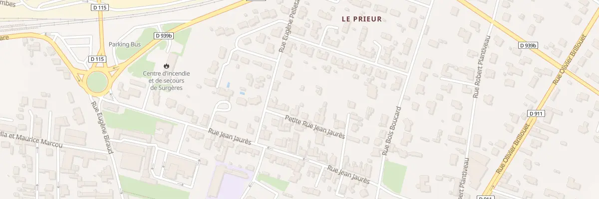 Plan du 16 Rue Jean Jaures Pte à Surgères