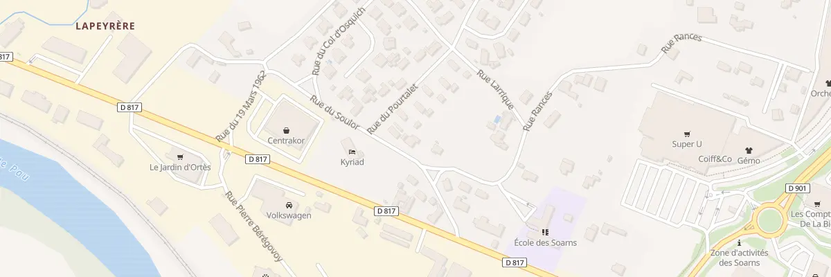 Plan du 8 Rue du Soulor à Orthez