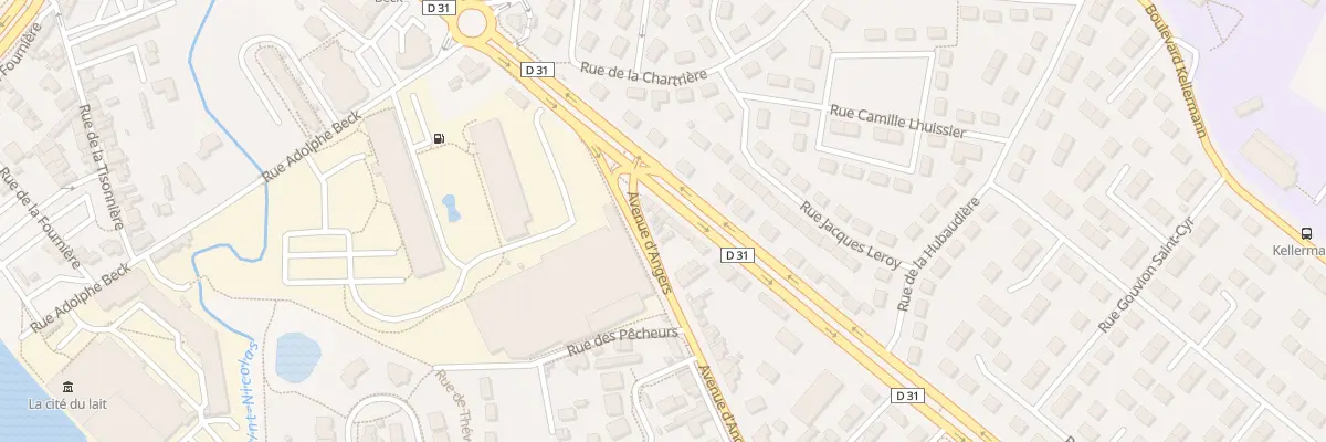 Plan du 7 Av d’Angers à Laval