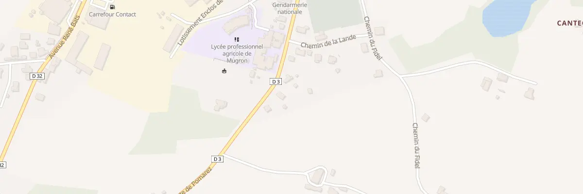 Plan du 425 Rte de Pomarez à Mugron