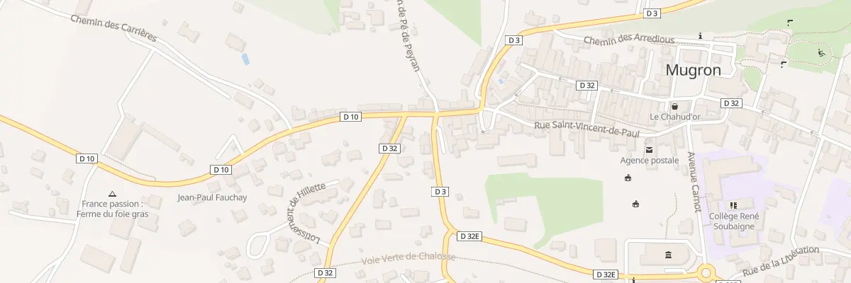 Plan du 5 Rue de la Paix à Mugron