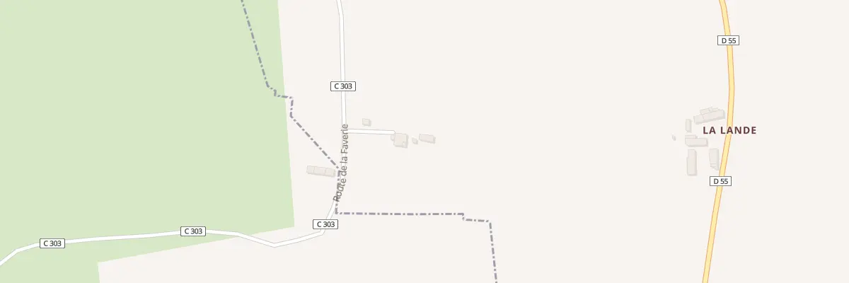 Plan du 195 La Lande à Saint-Fraimbault