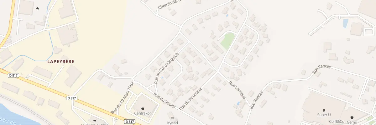 Plan du 1 Imp de Roncevaux à Orthez