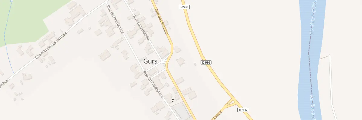 Plan du 1 Rue de la Mairie à Gurs