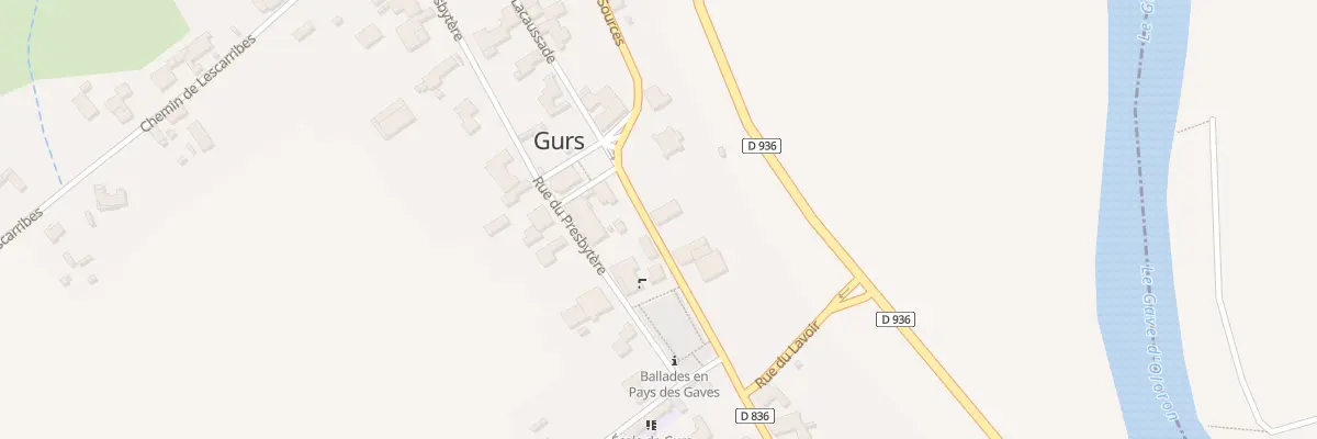 Plan du 3T Rue de la Mairie à Gurs