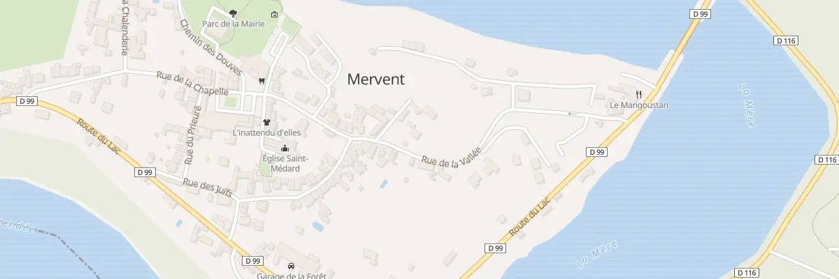 Plan du 31 Rue de la vallée à Mervent