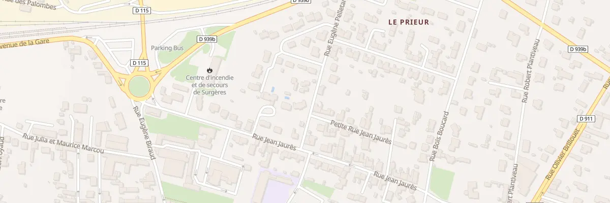 Plan du 2 Rue Eugène Pelletan à Surgères