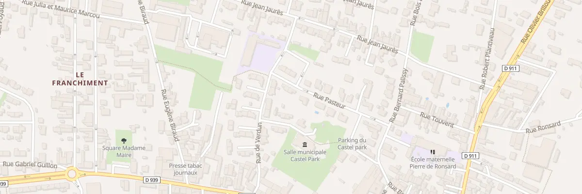 Plan du 3 Rue Pasteur à Surgères