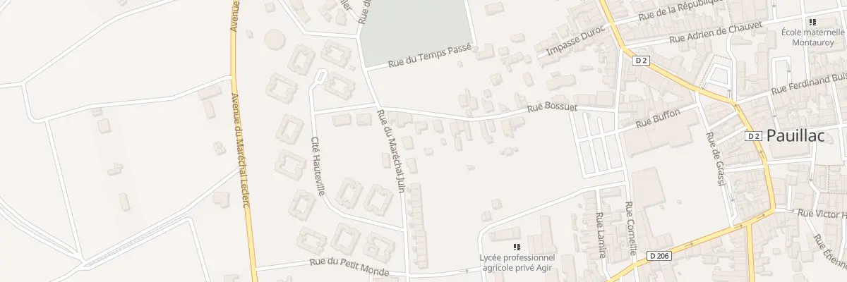 Plan du 28 Rue Bossuet à Pauillac