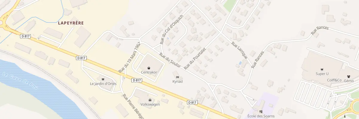 Plan du 1 Rue du Pourtalet à Orthez