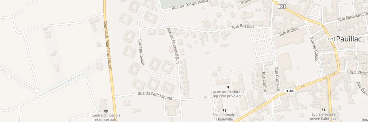 Plan du 9001 Cite Hauteville à Pauillac