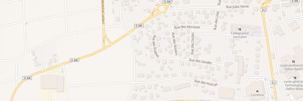 Plan du 11 Rue des Erables à Pauillac