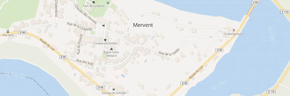 Plan du 26 Rue de la vallée à Mervent