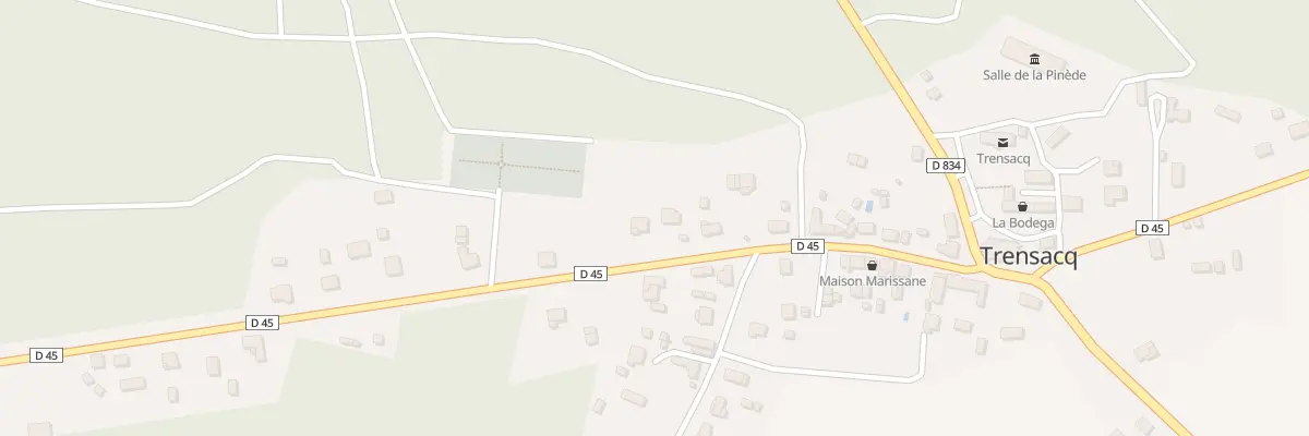 Plan du 18 Le Bourg à Trensacq