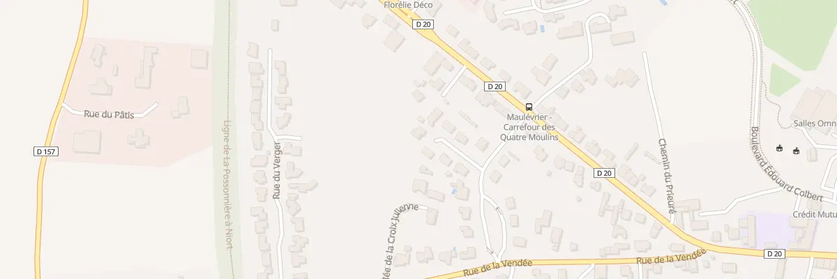 Plan du 7 Rue de la croix julienne à Maulévrier
