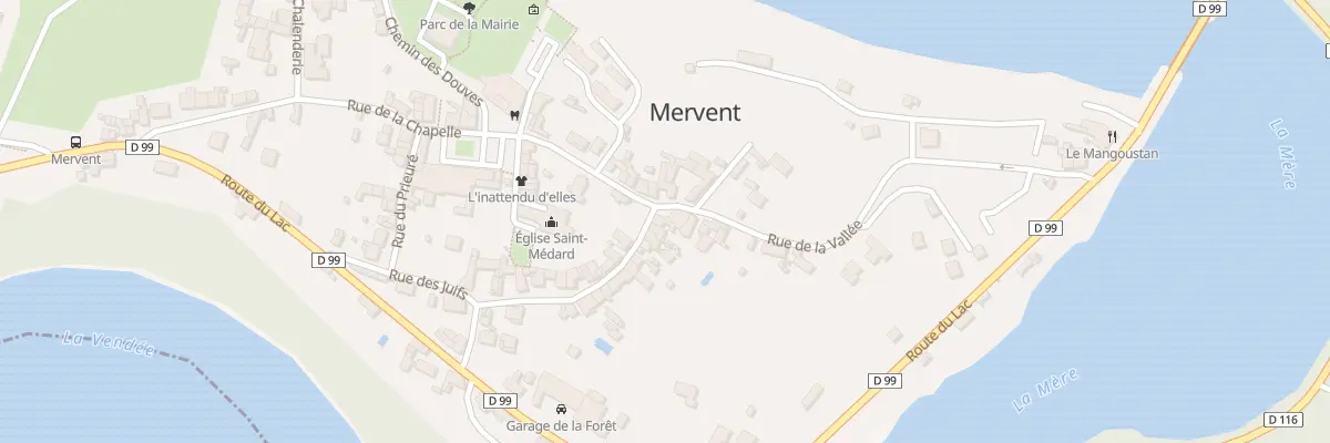 Plan du 1 Rue des juifs à Mervent
